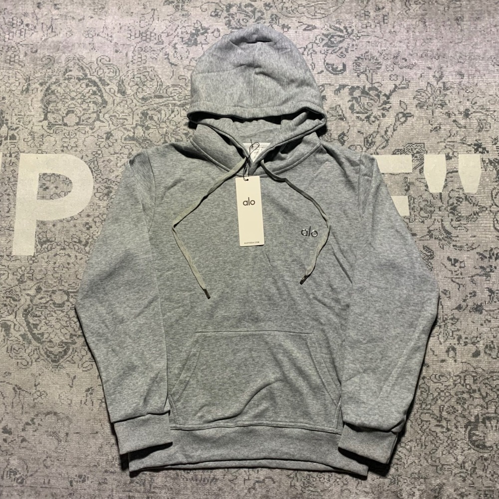 Alo Yoga Accolade Hoodie Sweatpants Set Womens Grey NWT Athleisure Loungewear - Picture 2 of 14
